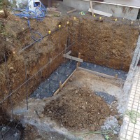 所沢市ブロック塀の補修と土間コンクリート工事2