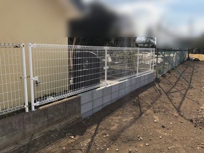 ふじみ野市 ブロック塀フェンスの補修工事サムネイル
