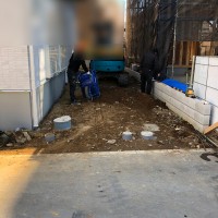 土間コンクリート施工前の様子1