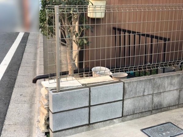 所沢市でブロック塀の補修工事をしました。サムネイル